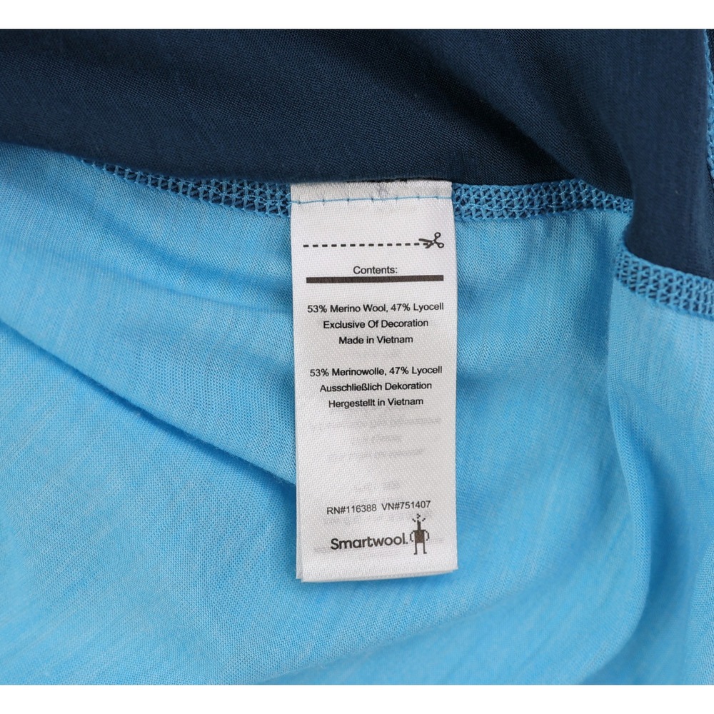 Smartwool Merino Sport 120 Mountain Bike Short Sleeve Tee Womens Medium Blue - Picture 5 of 9